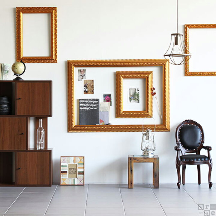 楽天市場】アンティーク 額縁 フレームのみ ゴールド フレーム 額  