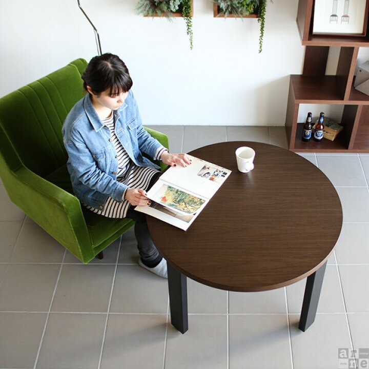 楽天市場】カフェテーブル 一人暮らし 丸 北欧 ローテーブル 木製  