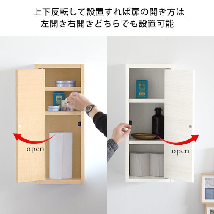 楽天市場】【クーポンで10%OFF】 ウォールシェルフ 扉付き 扉 縦 
