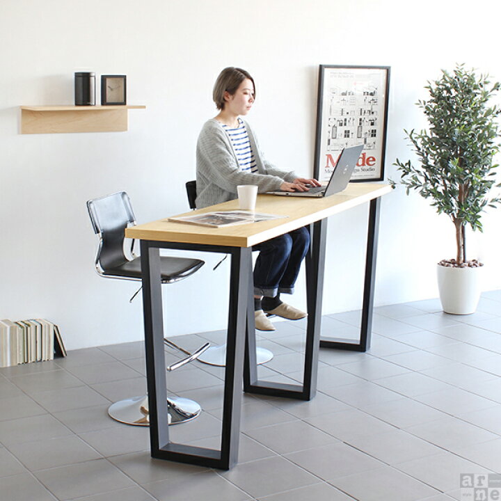 楽天市場】ハイカウンターテーブル カウンターテーブル 木製 高さ90cm 