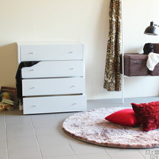 チェストコーナーラック伸縮木製ワイド完成品ホワイト4段タンス白洋服幅90北欧収納洋服タンス幅120ローチェスト引き出しおしゃれ子供伸縮ラックディスプレイラック日本製衣類収納リビングチェスト間仕切り飾り棚約幅90〜幅165C+R80-4