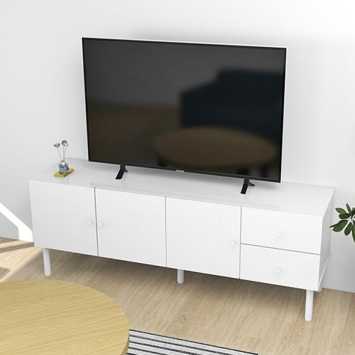 3*147 テレビボード クアトロ 幅165 白 ホワイト TVボード テレビ台 