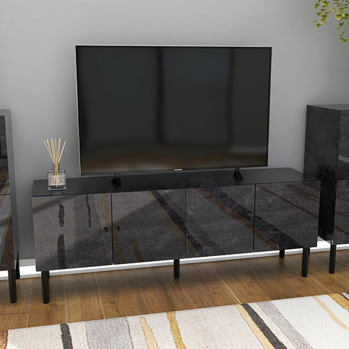 楽天市場】大理石柄 テレビボード 160 高さ60cm tvボード 60インチ 