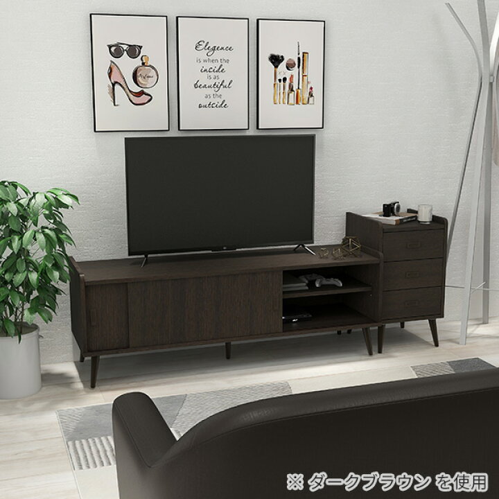 楽天市場】テレビ台 脚付き 150 テレビボード ローボード 収納 北欧 