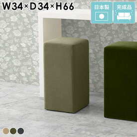 カウンターチェア ハイチェア 大人 スツール バーチェア クリニック 椅子 北欧 コンパクト 背もたれなし ベンチソファ シンプル スリム ハイスツール 1人掛け カウンタースツール 一人用 四角 ナチュラル アースカラー 美容室 ホテル 日本製 完成品 Cubes H34 モダン □