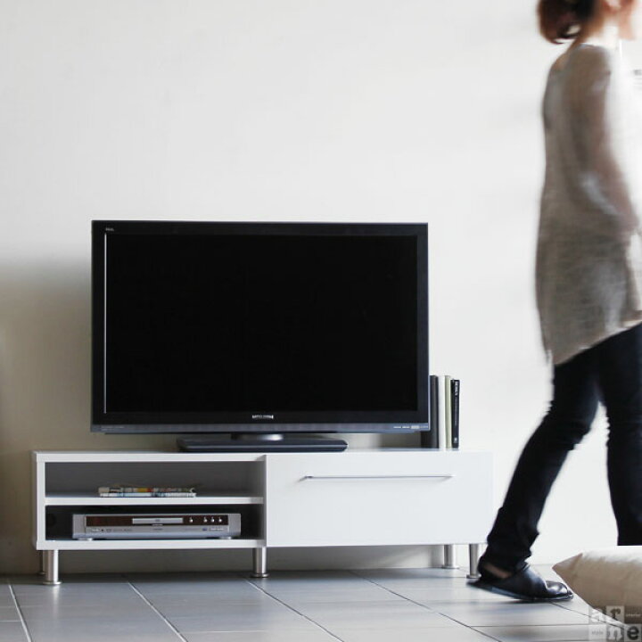 楽天市場】テレビ台 白 完成品 ホワイト 32型 ローボード 引き出し 
