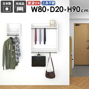 ハンガーラック 壁掛けハンガーラック キッチン リビング 収納具 収納 石膏ボード ディスプレイラック 洗面所 フック 収納ラック スペース 玄関収納 小物 子供部屋 衣類収納 コート掛け パ