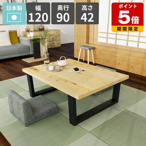 カフェテーブル ローテーブル 和室 ロータイプ おしゃれ センターテーブル 2人掛け 食事テーブル 幅120 天然木 リビングデスク ローデスク パソコンデスク 低い リビングダイニング 二人掛け