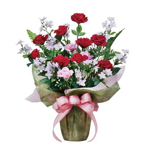 観葉植物 造花 ミニ 光触媒 フラワー 花 フラワーアレンジメント 美容室 開店祝い サロン お祝い おしゃれ 人工植物 人工観葉植物 インテリア パーティーローズ アートフラワー フェイクフ