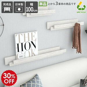 ハンガーラック おしゃれ 壁掛け 賃貸 ウォールラック 洋服 ディスプレイ マガジンラック 壁掛けハンガーラック ウォールフック 小物 ウォールハンガー 幅100cm 壁面収納 石膏ボード スリム
