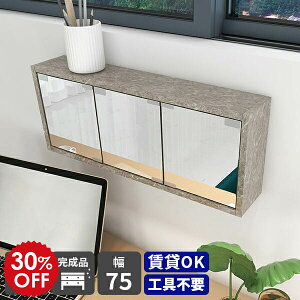ミラーキャビネット 三面鏡 壁掛け 収納 棚 扉付き ウォールシェルフ 鏡 収納付き ウォールラック シェルフ 石膏ボード 壁面収納 賃貸 ウォールミラー 壁掛け鏡 洗面台 玄関 収納棚 ウォール