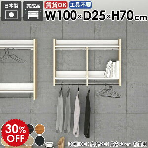 壁掛けハンガーラック 壁掛けラック ベッドルーム ディスプレイ ウォールシェルフ 家具 衣類収納 シンプル 収納棚 パイプハンガー 取り付け 賃貸 石膏ボード 洗面所 スリム コート掛け 玄関