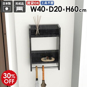 ウォールラック ベッドルーム ディスプレイ ウォールシェルフ 家具 衣類収納 シンプル 収納棚 パイプハンガー 取り付け 石膏ボード 洗面所 おすすめ スリム コート掛け 玄関 棚付き クロー