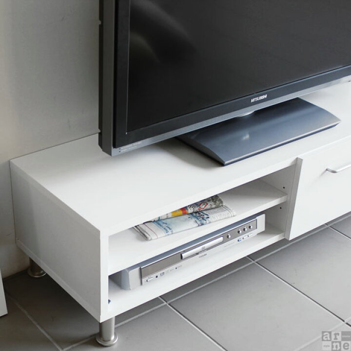 楽天市場】テレビ台 白 小さめ テレビボード 120 ローボード 完成品 