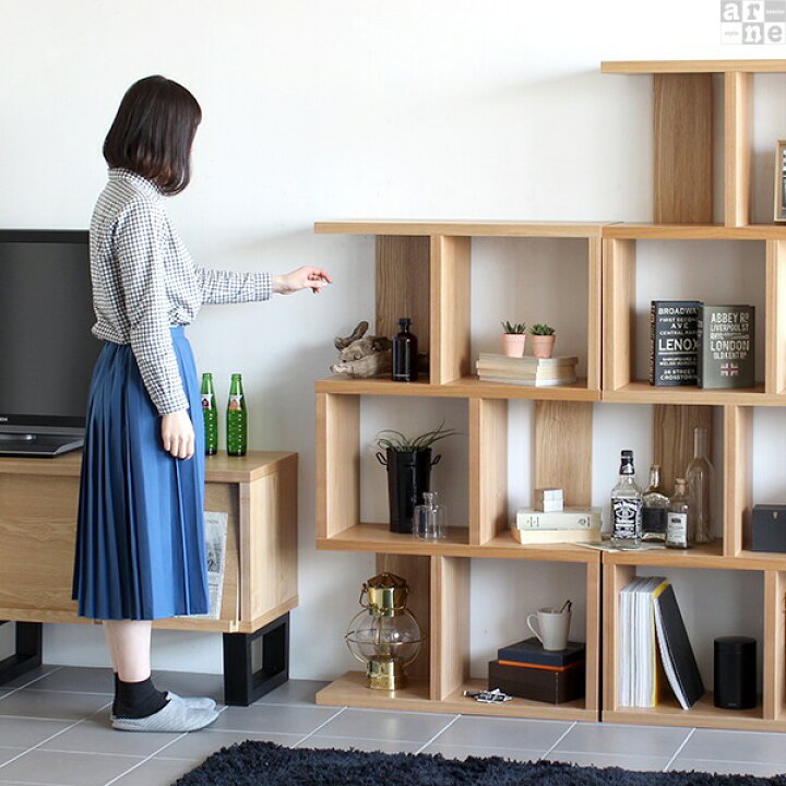楽天市場】【在庫処分】 リビング収納 ディスプレイラック 本棚 