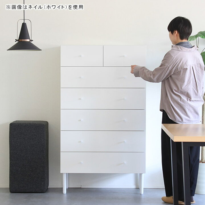楽天市場】チェスト 白 鏡面仕上げ 6段 脚付き 完成品 大容量 オシャレ 