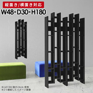 オープンラック 奥行30cm 本棚 黒 スリム リビング収納 ディスプレイラック 縦長 完成品 ディスプレイ 両面収納 棚 飾り 奥行30 シェルフ 和 和室 インテリア 書斎 ラック フリーラック リビン