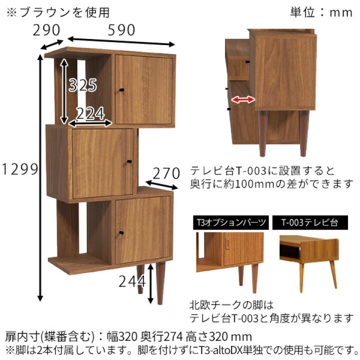 楽天市場】ディスプレイラック 扉付き 3段 完成品 本棚 スリム 
