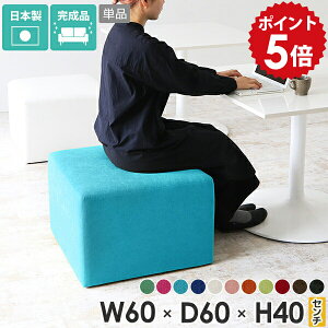 オットマン スツール 高さ40cm ロースツール ベンチ ヌック ソファ フロアスツール 待合椅子 ロビーチェア ブラック おしゃれ 背もたれなし 一人用 椅子 北欧 チェア 玄関 カバン置き 白 正方