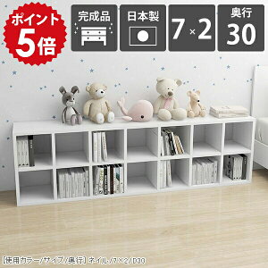 オープンラック 2段 棚 白 本棚 大容量 a4 ロータイプ 低い 安定 奥行30cm 低め リビング収納 ディスプレイラック 大型本 ホワイト 収納 マンガ収納 横置き 和 ローボード 完成品 頑丈 ブックシ