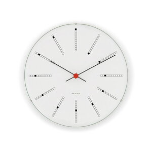 yKizAlRuZ Ǌ|v oJ[Y zCg 290mm 43640 EH[NbN / ARNEJACOBSEN Wall Clock BANKERS 290 WHITE