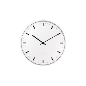 yKizAlRuZ Ǌ|v VeB[z[ zCg 160mm EH[NbN / ARNEJACOBSEN Wall Clock CITYHALL 160