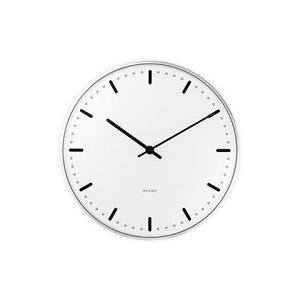 yKizAlRuZ Ǌ|v VeB[z[ zCg 210mm EH[NbN / ARNEJACOBSEN Wall Clock CITYHALL 210
