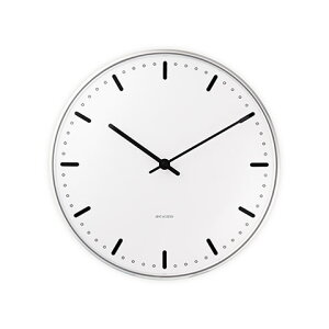 yKizAlRuZ Ǌ|v VeB[z[ zCg 290mm EH[NbN / ARNEJACOBSEN Wall Clock CITYHALL 290
