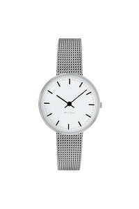 �y�������K�i�z�A���l���R�u�Z�� 30mm �r���v �V�e�B�[�z�[�� ���b�V���x���g �E�H�b�` / ARNEJACOBSEN CITYHALL WATCH
