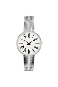 �y�������K�i�z�A���l���R�u�Z�� 30mm �r���v ���[�}�� ���b�V���x���g ���f�B�[�X �E�H�b�` / ARNEJACOBSEN ROMAN WATCH�@ �M�t�g �y�A