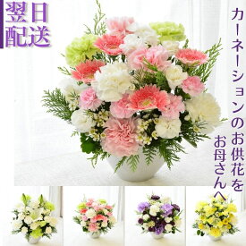 仏花 お供え花 花 フラワーアレンジメント 生花 アレンジメント フラワーギフト フラワー アレンジ ギフト お供え カーネーション 命日 月命日 お供 供花 おくやみ お悔み お供 仏壇 色が選べる 白 紫 ピンク 黄 お花 宅配