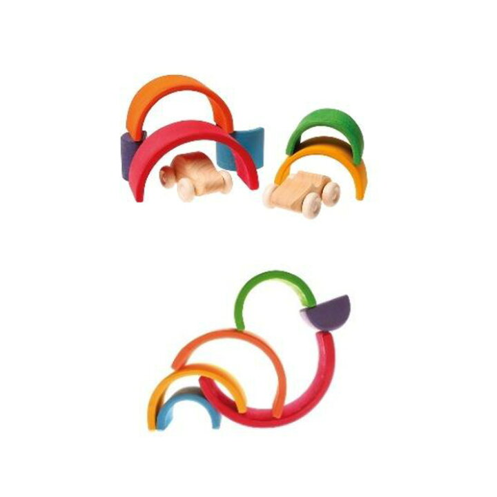 楽天市場】グリムス 虹色トンネル スモール ドイツ ／ SH10700 積み木  