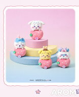 ちいかわとサンリオ キャラクタグーズ コラボ いちご マスコット キーホルダー4種 MINISO LAND 海外限定 …