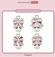 ちいかわ MINISO 海外限定 リボン スマホ ストラップ 3Dキャラクタチェーン ちいかわ ウサギ ハチワレ モ…