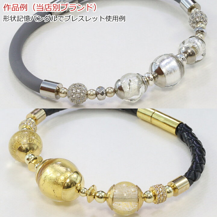 楽天市場】ベネチアンガラス ビーズ 金箔 ラウンド型 ネックレス 