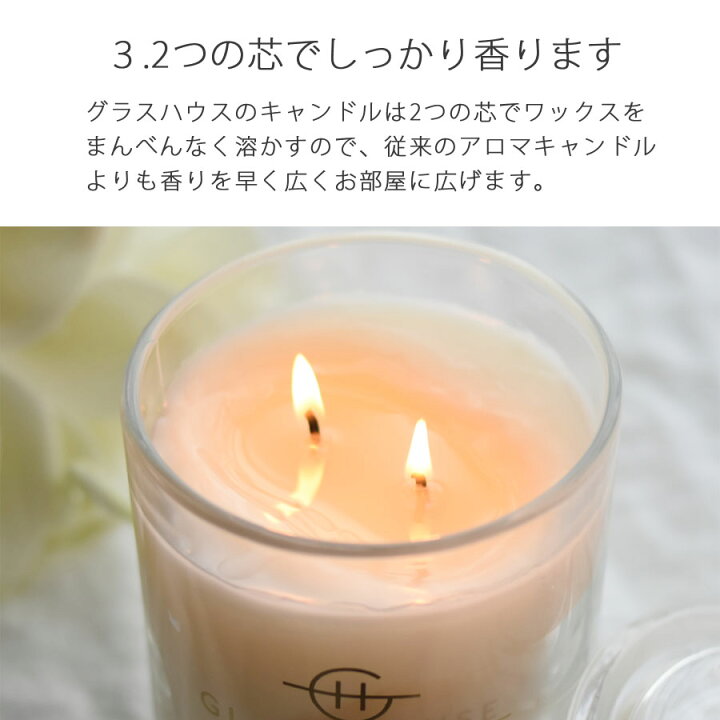 楽天市場 アウトレット アロマキャンドル ブランド Glasshouse グラスハウス アロマキャンドル フレグランスキャンドル 誕生日プレゼント 母の日 プレゼント 可愛い 大きい 蓋つきガラス クーポン利用不可 アロマルーム
