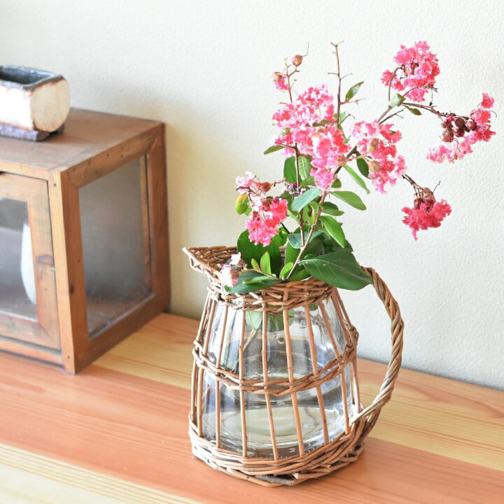 楽天市場 花瓶 ガラス おしゃれ かご編みフラワーベースピッチャー ウィローガラスベース ウィロー 柳 ガラスベース インテリア 北欧 韓国 ナチュラル ガラスボトル 花びん 花 グリーン かご編み リビング ダイニング 玄関 フラワーアレンジメント アロマルーム 楽天市場 花瓶 ガラス おしゃれ かご編みフラワーベースピッチャー ウィローガラスベース ウィロー 柳 ガラスベース インテリア 北欧 韓国 ナチュラル ガラスボトル 花びん 花 グリーン かご編み リビング ダイニング 玄関 フラワーアレンジメント アロマルーム