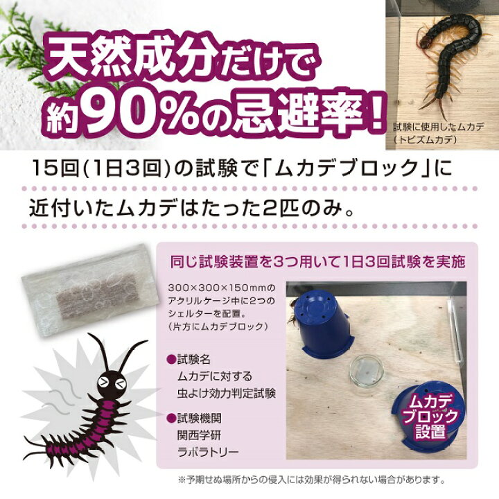 新作入荷 新パッケージにリニューアル ムカデブロック ２０個セット 室内用 ムカデ対策 ムカデ退治 忌避剤 Www Jardinbio Etic Fr