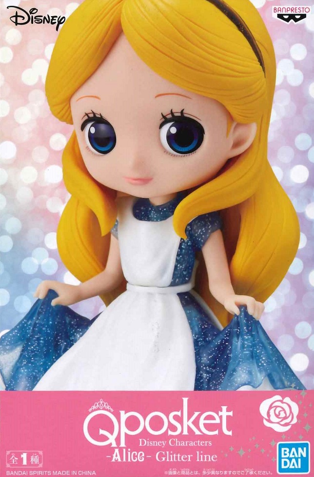 バンプレスト Qポスケット 激安 激安特価 送料無料 不思議の国のアリス Q Posket Disney Alice Line Characters 全1種 Glitter