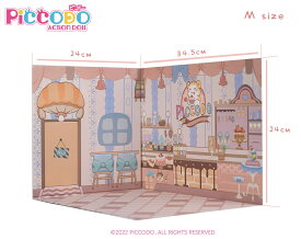 PICCODO ACTION DOLL 展示用背景ボード ケーキ屋 【Mサイズ】