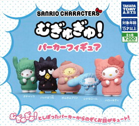 サンリオキャラクターズ むぎゅぎゅ! パーカーフィギュア 【全5種セット】