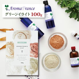 クレイ グリーン イライト アロマフランス高純度 グリーンイライト 100gクレイパック 洗顔 入浴剤