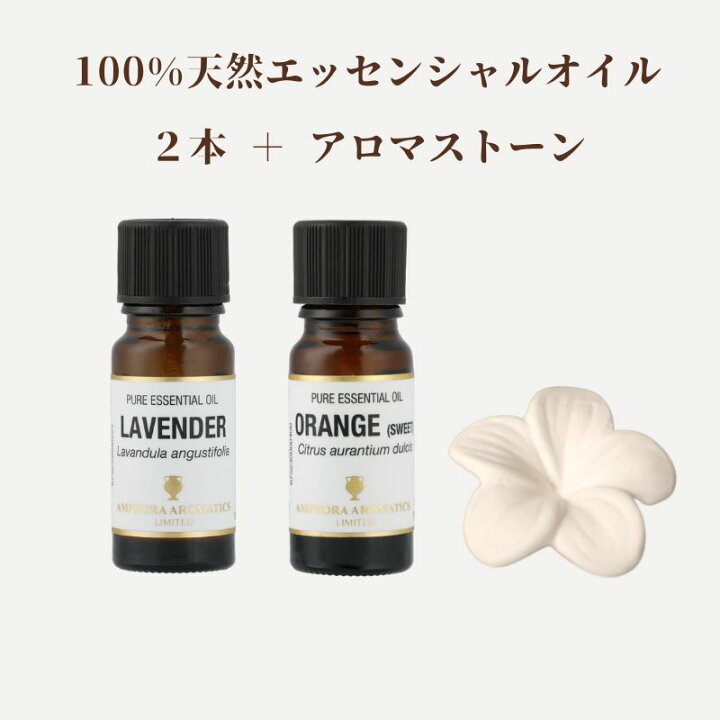 楽天市場】アロマオイル セット 各10ml×2本+アロマプレート 天然精油 