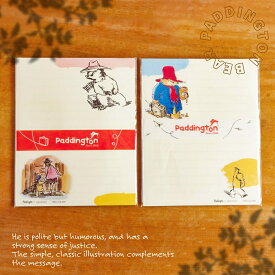 レターセット かわいい パディントン Paddington cozyca products 日本製 美濃 和紙 キャラクター 大人 メール便 おしゃれ シンプル Letter set