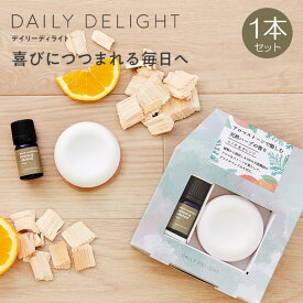 【9日20時～15日P10倍！】プレゼント アロマオイル ストーンセット DAILY DELIGHT デイリーディライト アロマを愉しむストーンギフトセット【アロマオイル1本】 おやすみ前のリラックスタイム