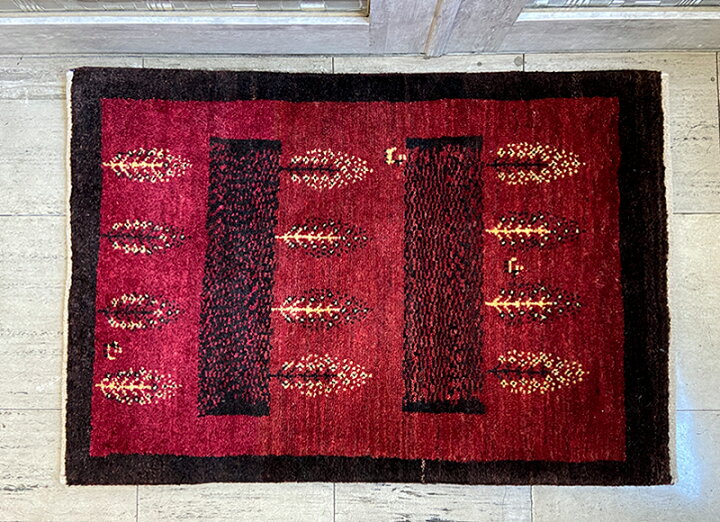 楽天市場】アンティーク オールド絨毯(f) W93cm×H65cm ラグ イラン 