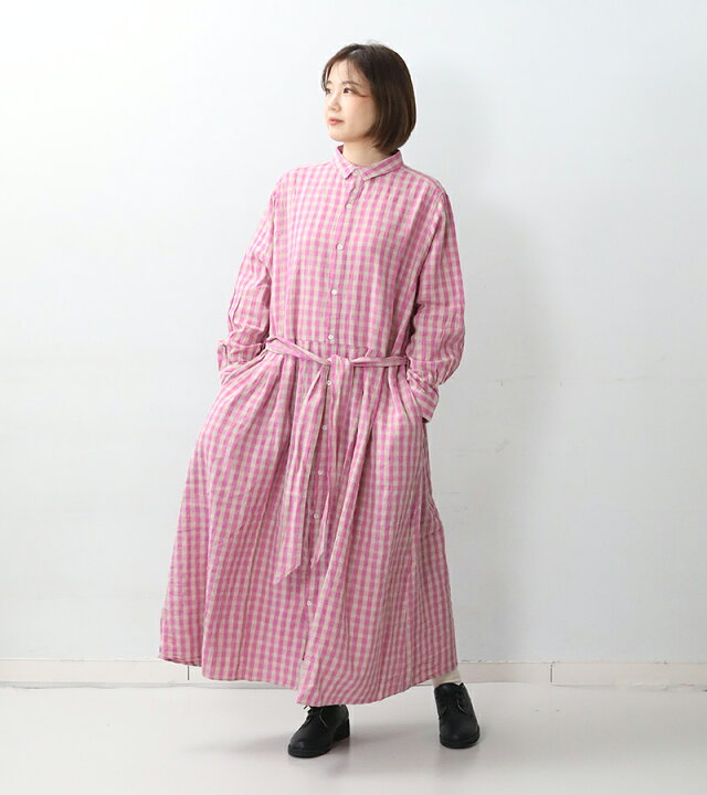 楽天市場】ラスト1点 ICHI Antiquites リネンコットンギンガム 