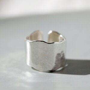 MANANAS Hammered Rough Open Ring 14mm 11 15 O w ANZT[ Vo[925 jZbNX nhCh o NX}X 蕨 v[g a LO p|[`t }iiX