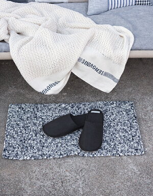 楽天市場 リネンニット フロアマット Fog Linen Work 即納 一点モノ リネン リビング 寝室 玄関 玄関マット 浴室 バスマット キッチン キッチンマット リネン 麻 ハンドメイド ギフト プレゼント お祝い 引っ越し祝い 送料無料 ポイント クーポン対象外 くらし舎