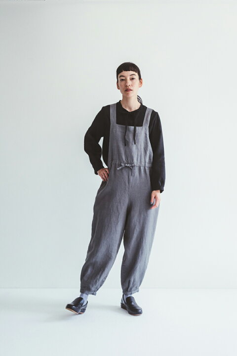 楽天市場】即納 fog linen work ミラ サロペット アシェ フォグリネン 